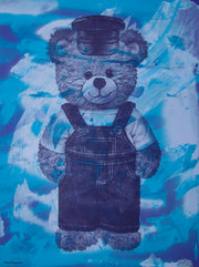 Blue Teddy Bear Print